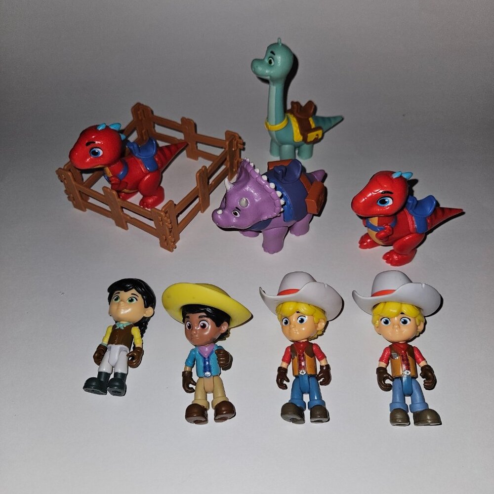 Dino Ranch Dinosaur Character Toys Figure Lot Jon Min Clover Miguel Tango Blitz
